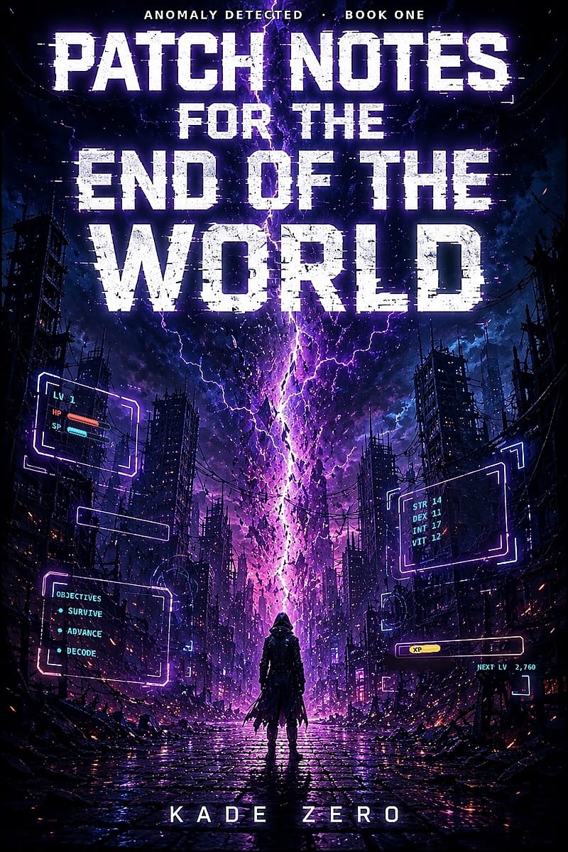 Cover of Patch Notes for the End of the World. Anomaly Detected, Book One.